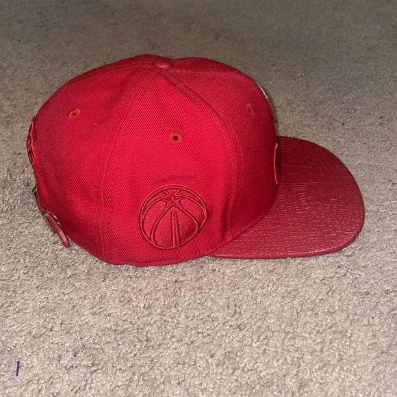 Washington Wizard Red Pro Standard Cap Faux Croc Brim - Picture 2 of 6